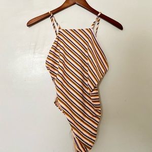 MADEWELL STRIPED BATHING SUIT